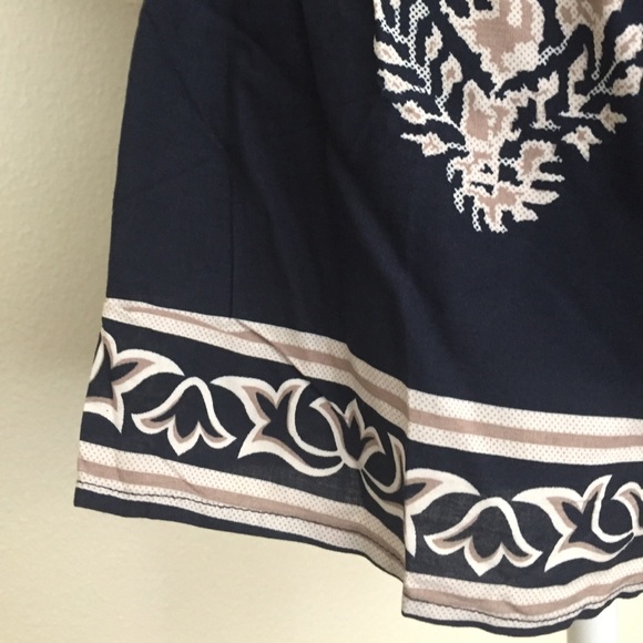 Open back Navy Blue Floral Romper - Picture 8 of 8